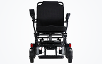HKM-3338707 Folding Electric Wheelchair Dual 250W Motors 24V 24Ah Battery 12.4 Mile Range 330 lb Capacity Aluminum Frame