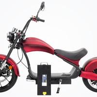 HKM-7621587 Electric Scooter, Touring Motorcycles, 25-37 mph Top Speed, 60 V
