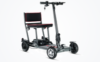 HKM-1858387 Foldable Mobility Scooter 250W Motor 24V 12Ah Battery 11.2 mi Range 5 mph Speed 242.5 lb Capacity, Bluetooth
