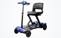 HKM-1235795 Foldable Mobility Scooter 250W Motor 24V 10Ah Battery 11 mi Range 3.7 mph Speed 264.6 lb Capacity, Folding Design