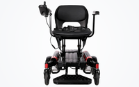 HKM-0979411 Portable Folding Electric Wheelchair Dual 250W Motors 24V 12Ah Battery 12.4 Mile Range 265 lb Capacity Aluminum