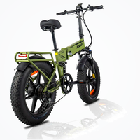 HKM-1292883 Folding Electric Bike, 500 W Rear Hub Motor, 48 V 12.5 Ah / 600 Wh Battery, 31 mph Top Speed, 7-Speed derailleur