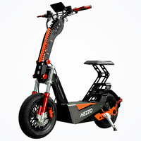 HKM-0871379 Electric Scooter, Brushless Motor, >40 mph Top Speed, 37-50 mi Range, 72V Lithium Battery Battery, 441 lb Load