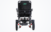 HKM-3338707 Folding Electric Wheelchair Dual 250W Motors 24V 24Ah Battery 12.4 Mile Range 330 lb Capacity Aluminum Frame