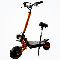 HKM-0780499 Electric Scooter, 11inch Tires, 6000W Motor, 16 mih Top Speed, 37-55mile, 37-56 mi Range