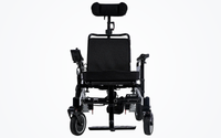 HKM-0192979 Folding Electric Wheelchair Dual 250W Motors 24V 12Ah Removable Battery 9.3 Mile Range 265 lb Capacity Aluminum Frame