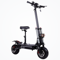 HKM-1526739 Electric Scooter, 11 inch (4.0) vacuum tires, Brushless Motor, . Top Speed, 62-75 mi Range, 38AH Battery, 441 lb Load