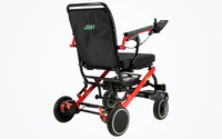 HKM-5468627 Light Folding Electric Wheelchair Dual 250W Motors 24V 24Ah Battery 12.4 Mile Range 265 lb Capacity Aluminum
