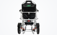 HKM-1274323 Light Folding Electric Wheelchair Dual 250W Motors 24V 12Ah Battery 12.4 Mile Range 353 lb Capacity Aluminum