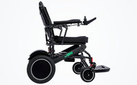HKM-3338707 Folding Electric Wheelchair Dual 250W Motors 24V 24Ah Battery 12.4 Mile Range 330 lb Capacity Aluminum Frame