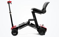 HKM-0416595 Foldable Mobility Scooter 270W Motor 24V 12Ah Battery 11.2 mi Range 5 mph Speed, Bluetooth, Folding Design