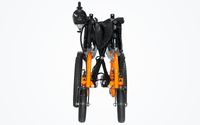 HKM-2579283 Foldable Electric Wheelchair 15 mi Range 5 mph Speed, Digital Display, Folding Design, Removable Battery, LED Lights