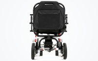 HKM-2710355 Foldable Electric Wheelchair 12 mi Range, Brushless Motor, Aluminum Frame, Folding Design, Stable 4-Wheel Base