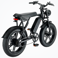 HKM-9818323 28 mph Electric Fat Tire Bike, 750W Rear Hub Motor (1000W Peak), 48V 15Ah 720Wh Battery, 7-Speed Shimano