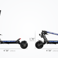 HKM-3328979 Electric Scooter, 250 W Motor, 15mph Top Speed, 43 mi Range, 21 - 30Ah Battery, 265 lb Load, Foldable