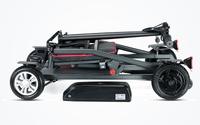 HKM-1858387 Foldable Mobility Scooter 250W Motor 24V 12Ah Battery 11.2 mi Range 5 mph Speed 242.5 lb Capacity, Bluetooth