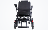 HKM-3338707 Folding Electric Wheelchair Dual 250W Motors 24V 24Ah Battery 12.4 Mile Range 330 lb Capacity Aluminum Frame