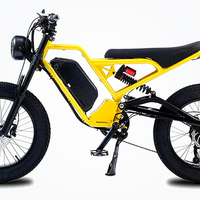 HKM-9588947 48V 1500W Electric Moped Bike, 20Ah Battery, 30 mph Top Speed, 20 x 4.0 in Fat Tires, Hydraulic Disc Brakes