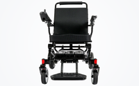 HKM-3338707 Folding Electric Wheelchair Dual 250W Motors 24V 24Ah Battery 12.4 Mile Range 330 lb Capacity Aluminum Frame