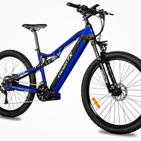 HKM-1948243 500 W 48 V Electric Mountain Bike, 15 Ah Battery (720 Wh), 31 mph Top Speed, 27-Speed Shimano, 27.5 x 2.4 in Tires