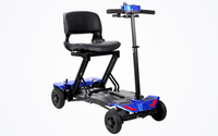 HKM-1235795 Foldable Mobility Scooter 250W Motor 24V 10Ah Battery 11 mi Range 3.7 mph Speed 264.6 lb Capacity, Folding Design