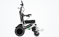 HKM-5337555 Folding Electric Wheelchair Dual 250W Motors 24V 12Ah Battery 12.4 Mile Range 265 lb Capacity Aluminum Frame