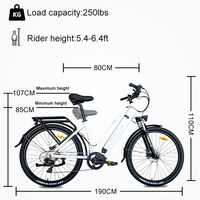 HKM-2374227 1000 W Mid-Drive Motor, 48 V 17.5 Ah Battery, 28 mph Top Speed, 7-Speed Shimano Drivetrain, Electric Bike
