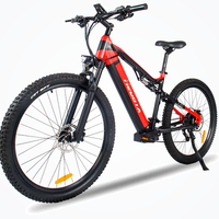 HKM-1948243 500 W 48 V Electric Mountain Bike, 15 Ah Battery (720 Wh), 31 mph Top Speed, 27-Speed Shimano, 27.5 x 2.4 in Tires