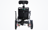 HKM-0192979 Folding Electric Wheelchair Dual 250W Motors 24V 12Ah Removable Battery 9.3 Mile Range 265 lb Capacity Aluminum Frame