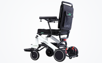 HKM-2355667 Light Folding Electric Wheelchair Dual 250W Motors 24V 24Ah Battery 12.4 Mile Range 330 lb Capacity Aluminum