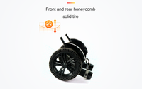 HKM-1176019 Compact Folding Electric Wheelchair Dual 250W Motors 24V 24Ah Battery 12.4 Mile Range 265 lb Capacity Aluminum