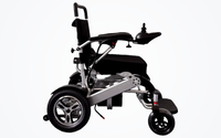 HKM-9499091 Light Folding Electric Wheelchair Dual 250W Motors 24V 12Ah Battery 12.4 Mile Range 330 lb Capacity Aluminum
