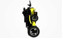 HKM-6320595 Heavy-Duty All-Terrain Folding Electric Wheelchair Dual 350W Motors 24V 20Ah Battery 21.7 Mile Range Alloy Frame