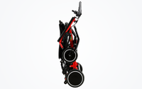HKM-5468627 Light Folding Electric Wheelchair Dual 250W Motors 24V 24Ah Battery 12.4 Mile Range 265 lb Capacity Aluminum