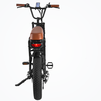 HKM-9752787 48V 750W Fat Tire Mountain Bike, 19 mph Top Speed, 20 x 4.0 in Tires, Mechanical Disc Brakes, 330 lb Load
