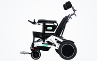 HKM-0192979 Folding Electric Wheelchair Dual 250W Motors 24V 12Ah Removable Battery 9.3 Mile Range 265 lb Capacity Aluminum Frame