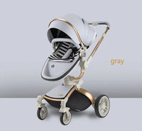 HKM-4005587 high landscape baby stroller in gray