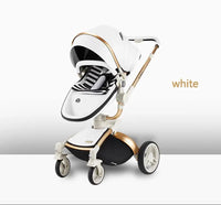 HKM-4005587 high landscape baby stroller in white