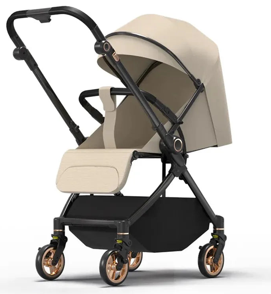 HKM-9412307 Convertible Baby Stroller with a Bassinet Mode, Multi-Position Recline and a Large Basket for Newborns and Toddlers