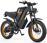 HKM-0058323 Electric Bike 1500W Motor 48V 25Ah Battery 37 Mile Range 20-Inch Fat Tires Hydraulic Brakes 7-Speed All-Terrain