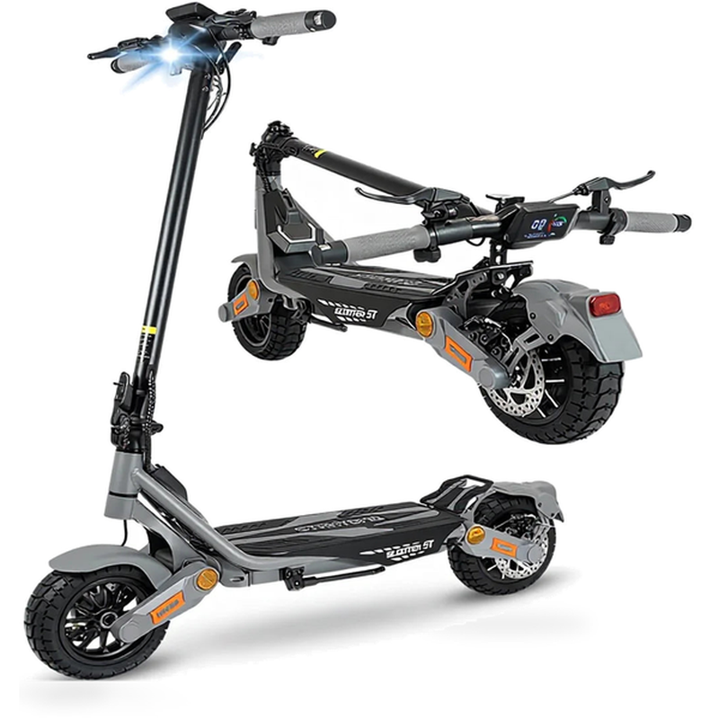 HKM-300627 Adult Electric Scooter Powered by 1200W Motor, 50 MPH Top Speed, Foldable and Dual Motor for Daily Commuting