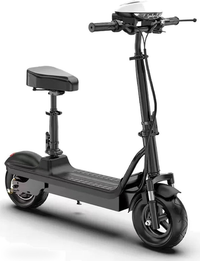 HKM-562771 Electric Scooter 500W Motor 12 Mile Range With Seat 4-Layer Shock Absorption Foldable App Control Portable Compact