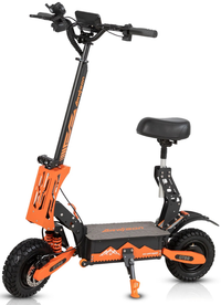 HKM-0589779 Electric Scooter 5600W Dual Motor 60V 27Ah Battery 37 Mile Range 40 MPH 45-Degree Climb Oil Brakes Foldable