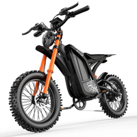 HKM-1037523 Electric Dirt Bike 1500W Motor 48V 36 MPH Hydraulic Disc Brakes Off-Road Mountain Electric Motorcycle Youth