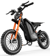 HKM-1037523 Electric Dirt Bike 1500W Motor 48V 36 MPH Hydraulic Disc Brakes Off-Road Mountain Electric Motorcycle Youth