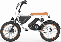 HKM-1201363 Electric Bike 250W Motor 48V 15.6Ah Battery 50 Mile Range 20-Inch Fat Tires With Seat App Control Foldable