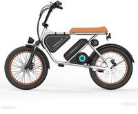 HKM-1201363 Electric Bike 250W Motor 48V 15.6Ah Battery 50 Mile Range 20-Inch Fat Tires With Seat App Control Foldable