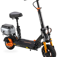 HKM-1431251 V5 MAX Adult Electric Scooter with 18.6-28 mi Range, 28 MPH Top Speed, 48V System, 48V 18Ah Battery, Foldable