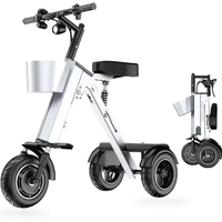 HKM-2032595 Adult Electric Scooter with 12.4 mi Range, 16 MPH Top Speed, Foldable, Dual Motor, Shock Absorption