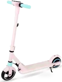 HKM-2365011 Electric Scooter 130W Motor Kids 9 MPH 6.5-Inch Wheels Foldable Adjustable Height Foot Brake Lightweight